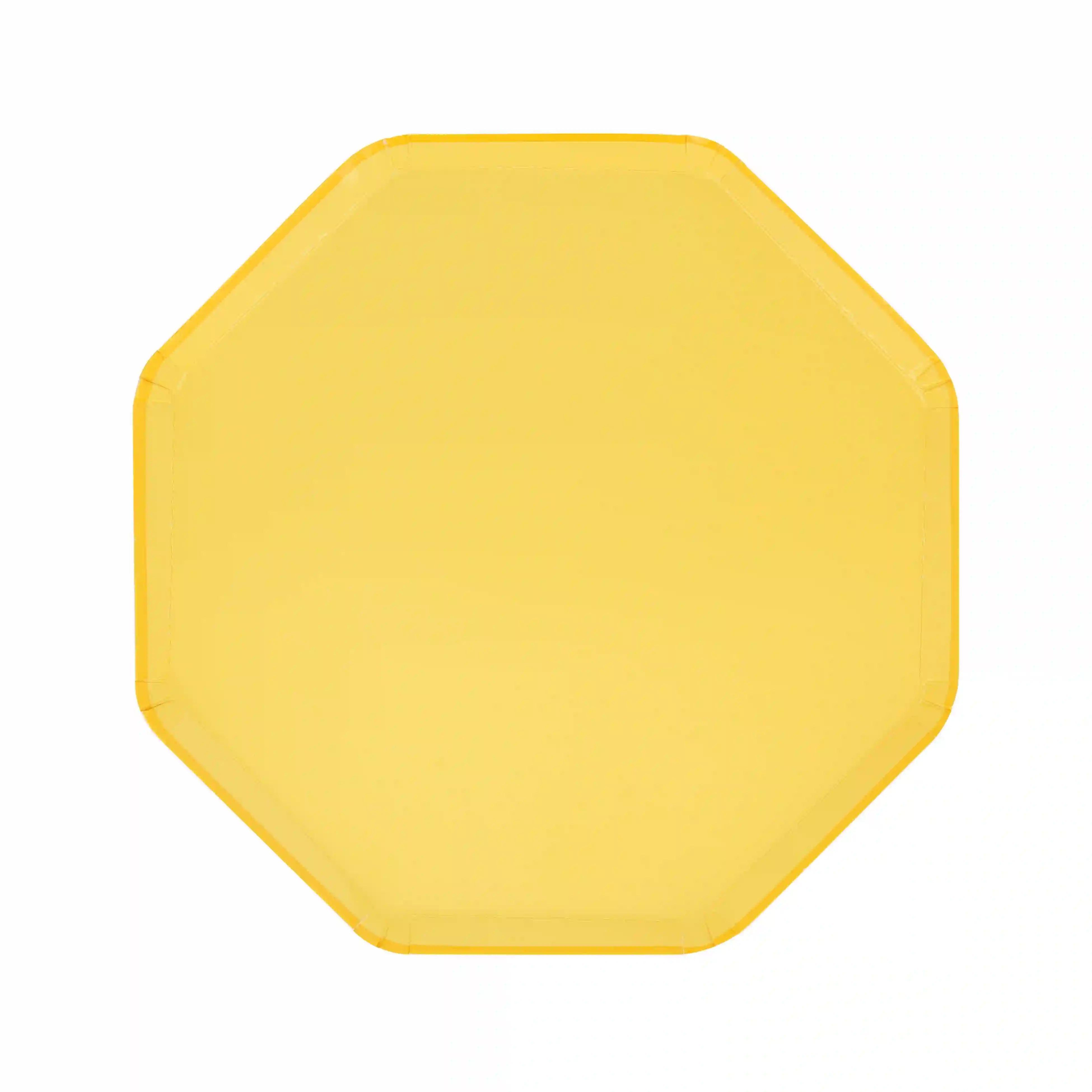 Small yellow octagonal dishes