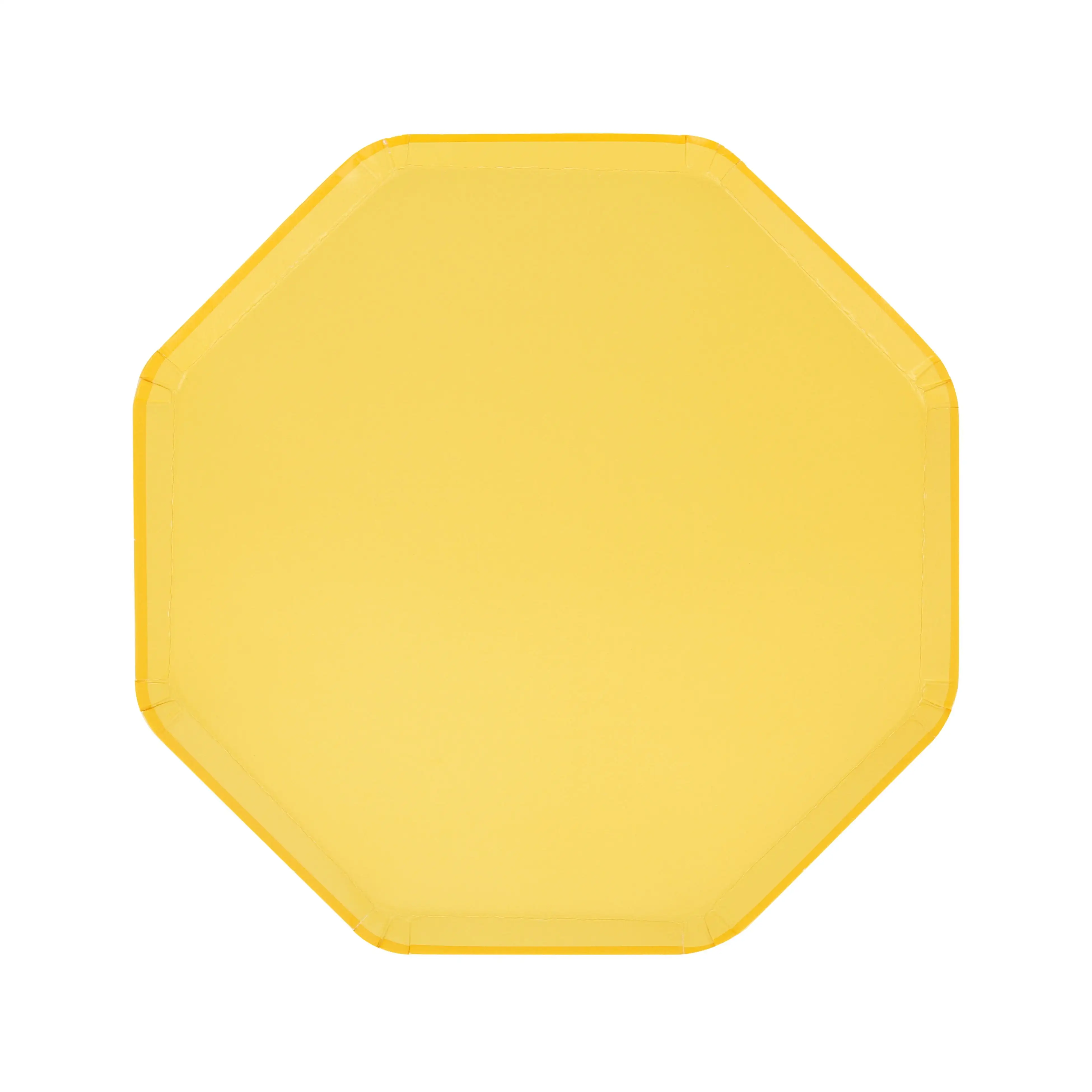 Small yellow octagonal dishes