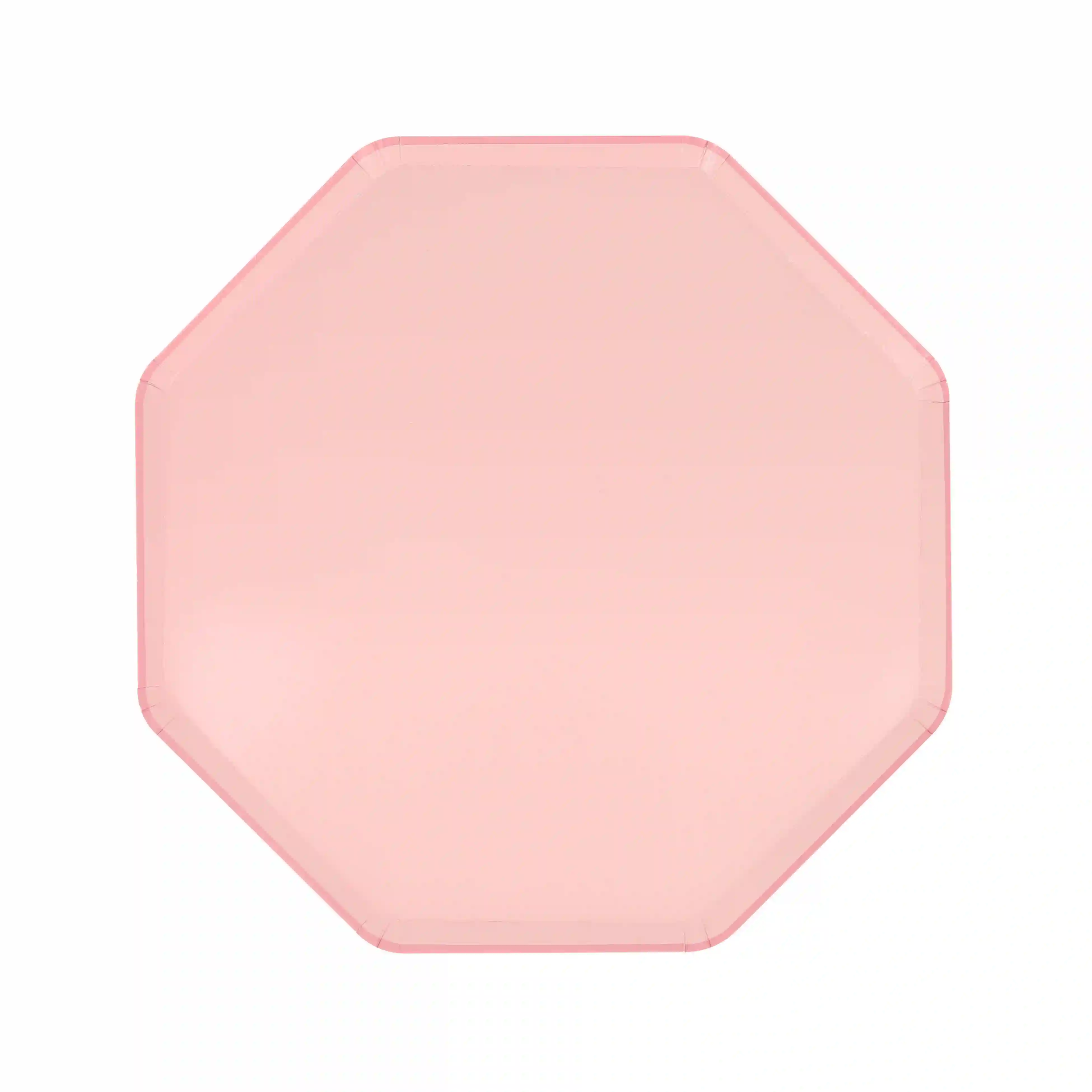 Platos pequeños octagonales rosa