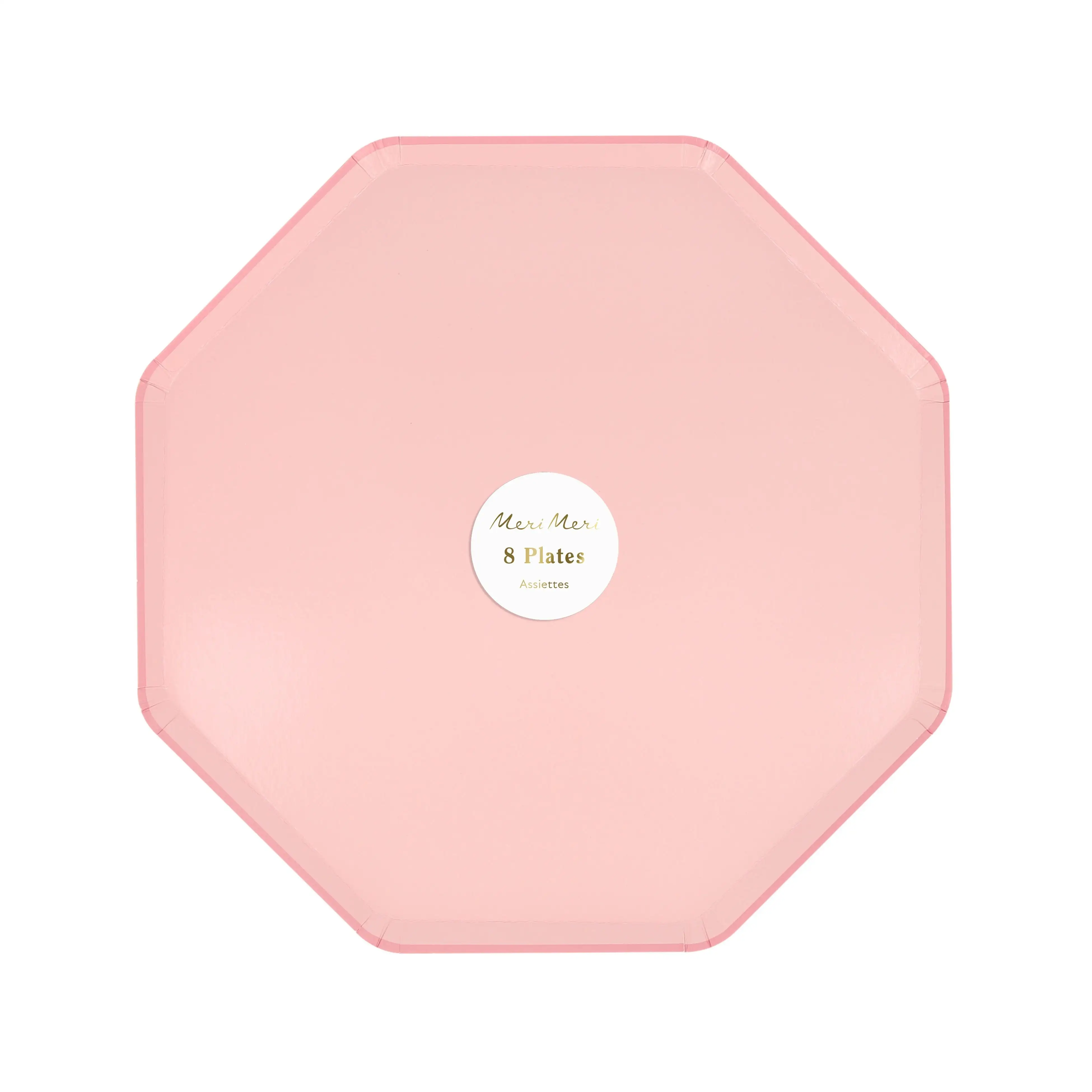 Platos pequeños octagonales rosa - Imagen 2