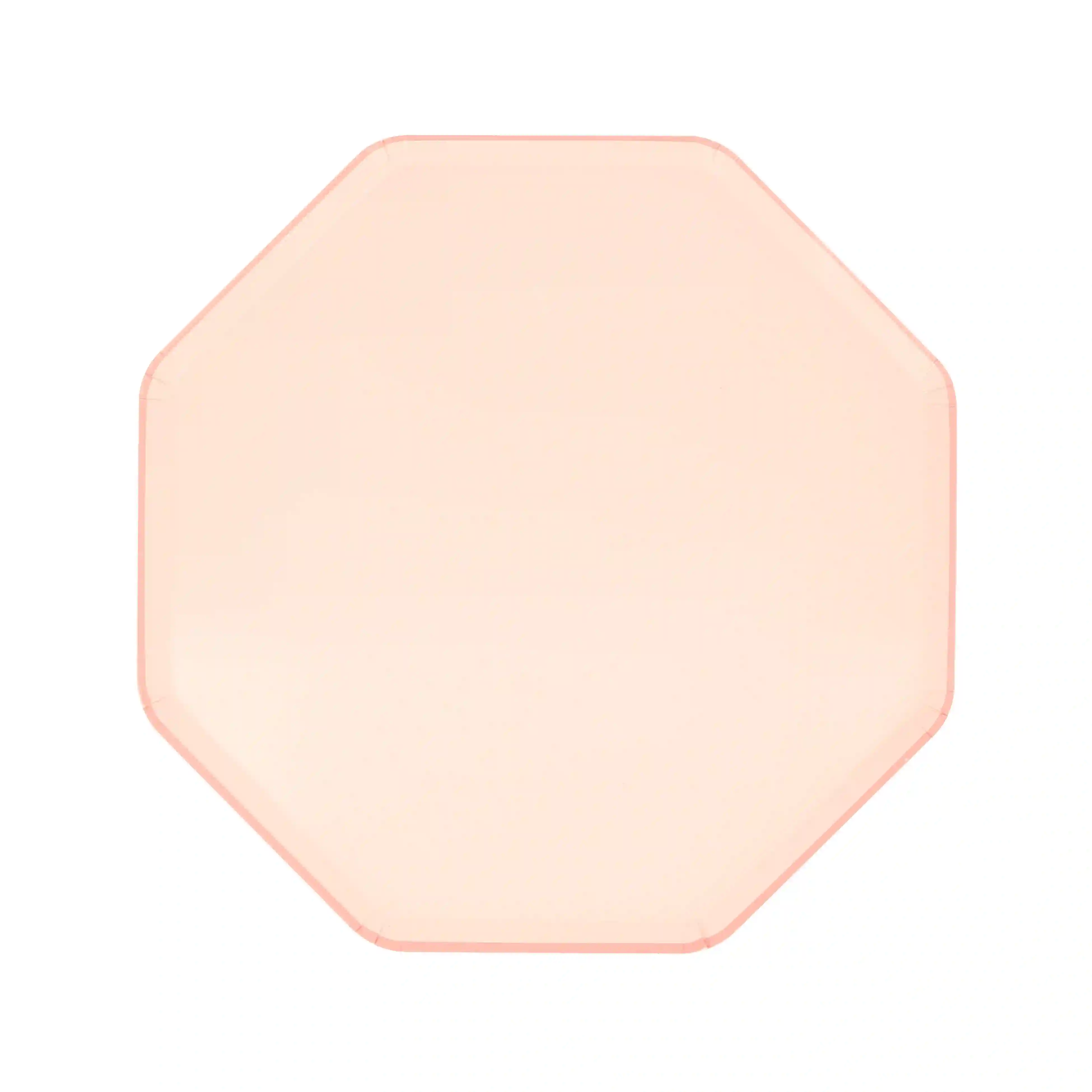 Small octagonal dishes pink stick