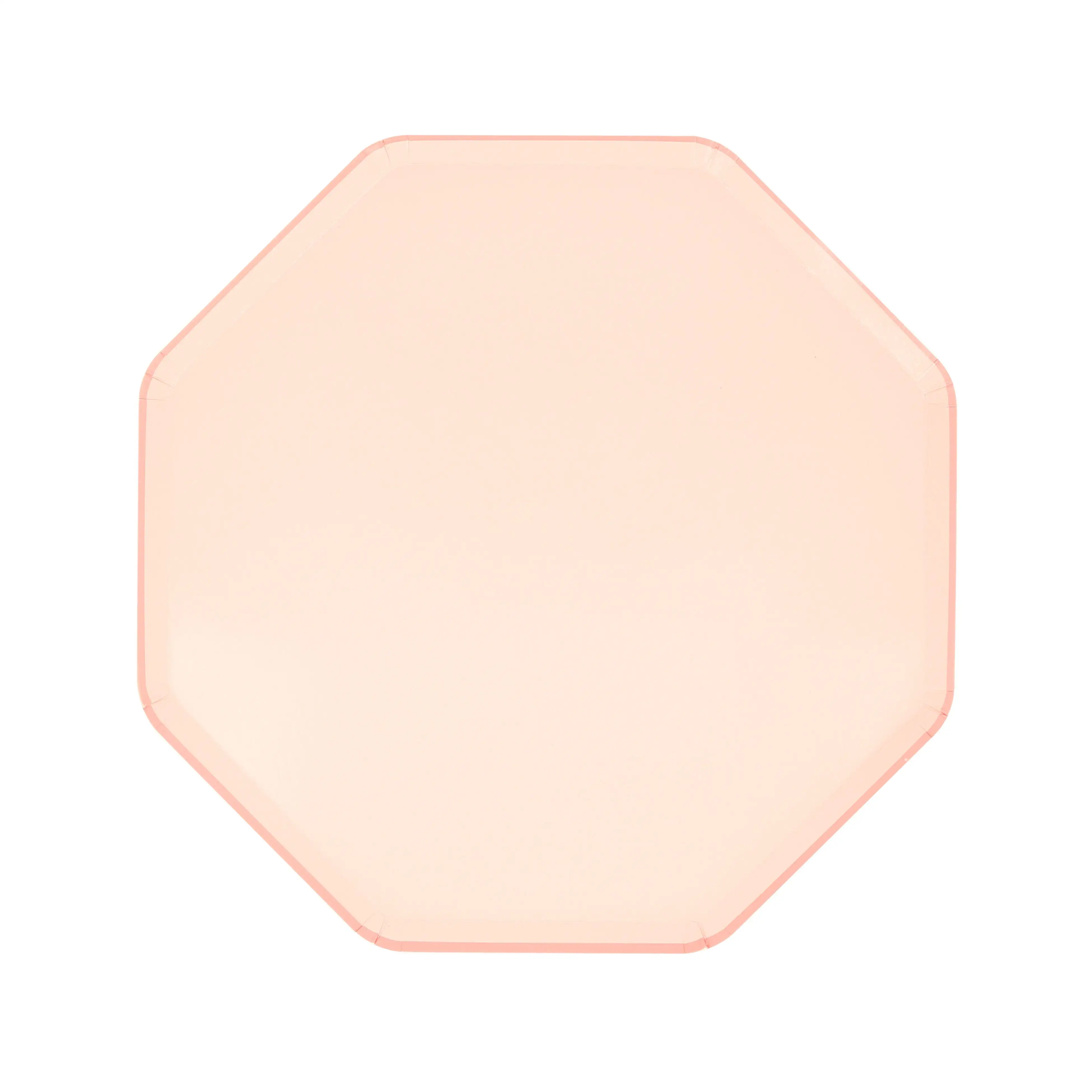Small octagonal dishes pink stick