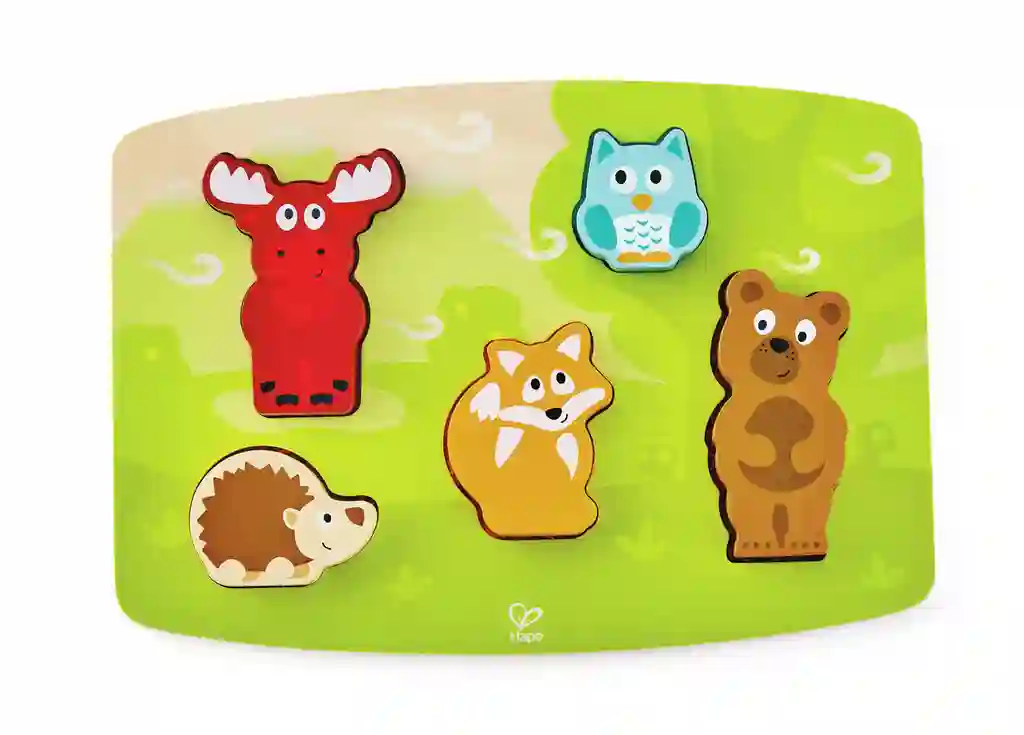 Puzle Táctil de Animales del Bosque