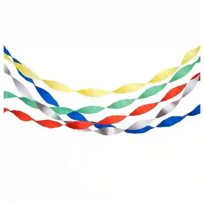 Serpentinas multicolor