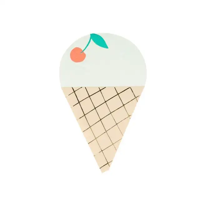 Ice cream napkin