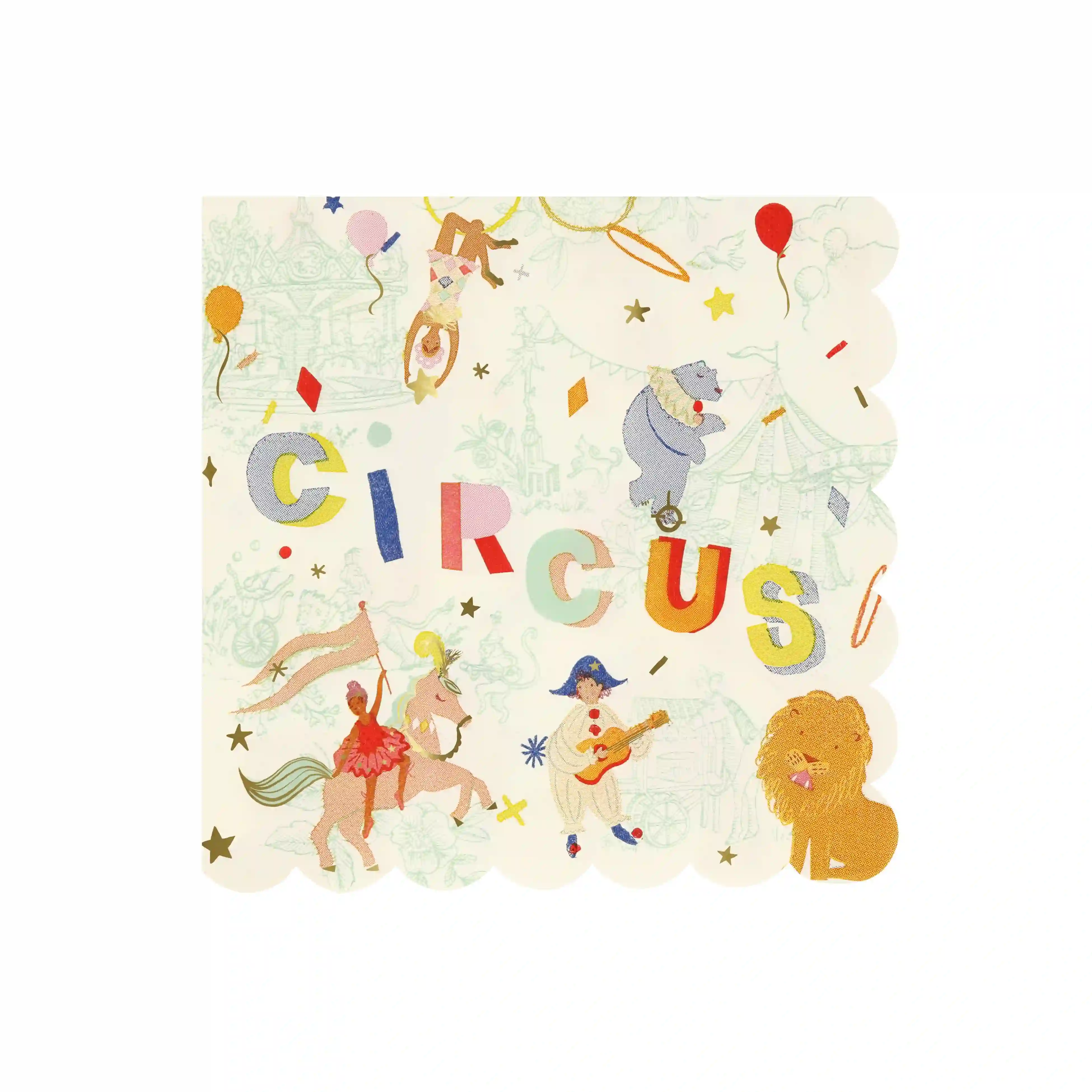 Large circus napkin