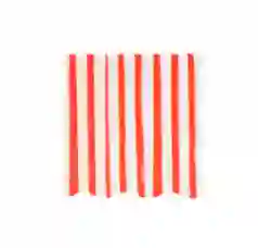 Small red striped napkin