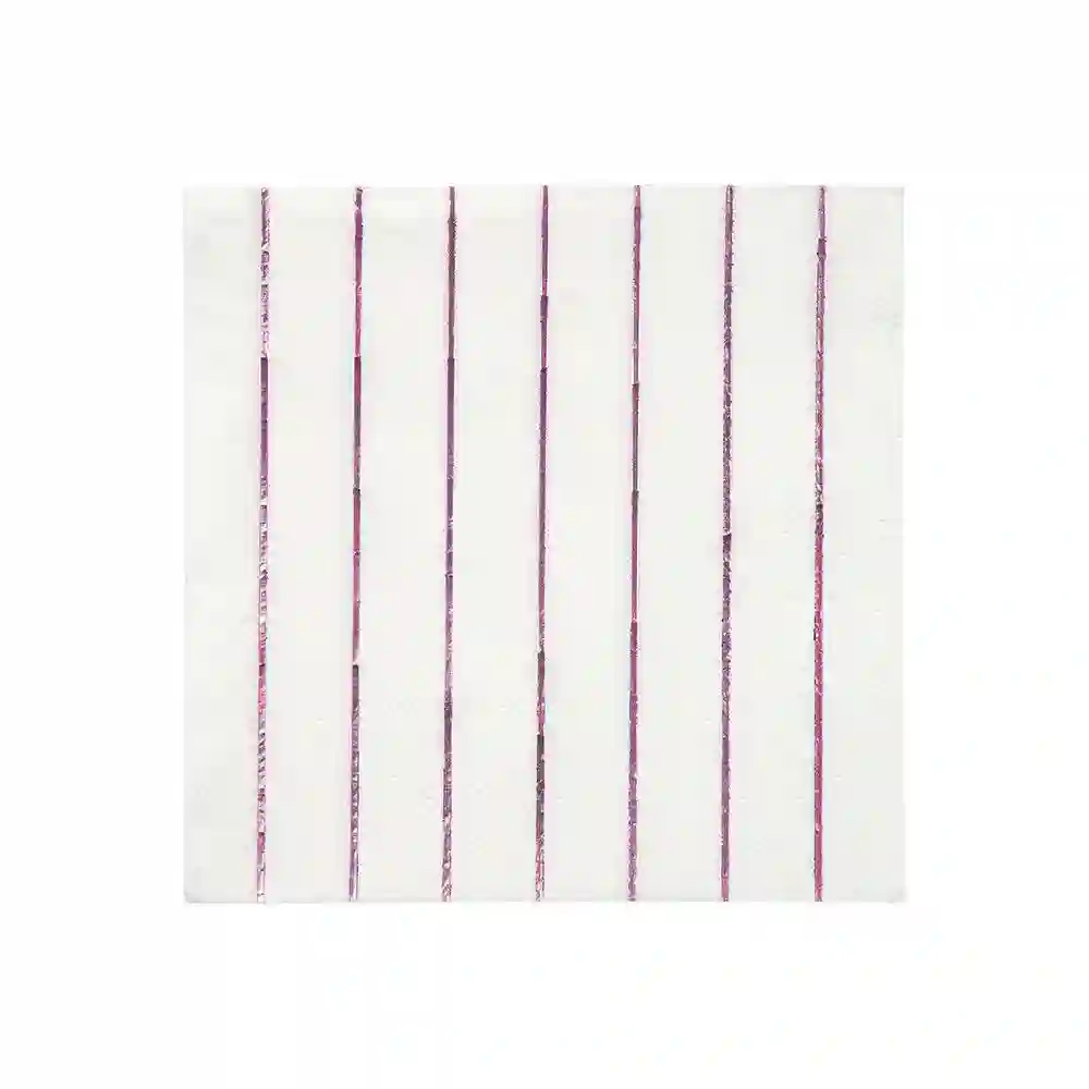 Small napkin pink stripes