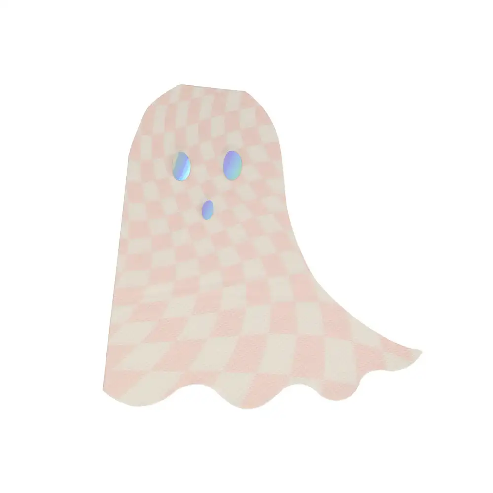Pastel pink ghost napkins