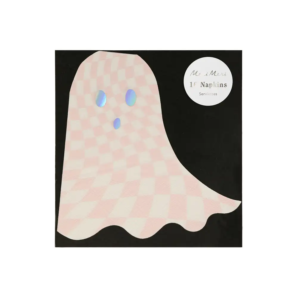 Pastel pink ghost napkins - Image 2