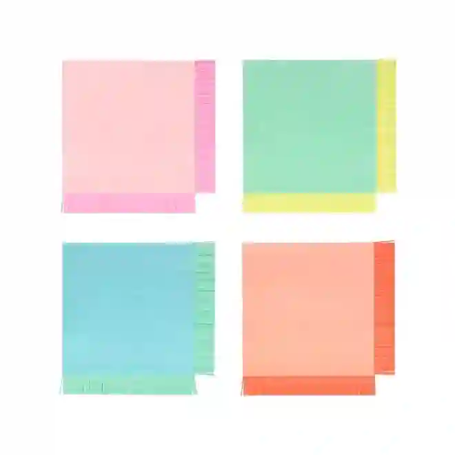 Large neon fringes with fringes