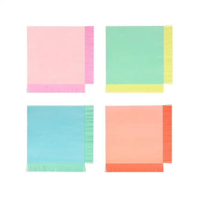 Large neon fringes with fringes