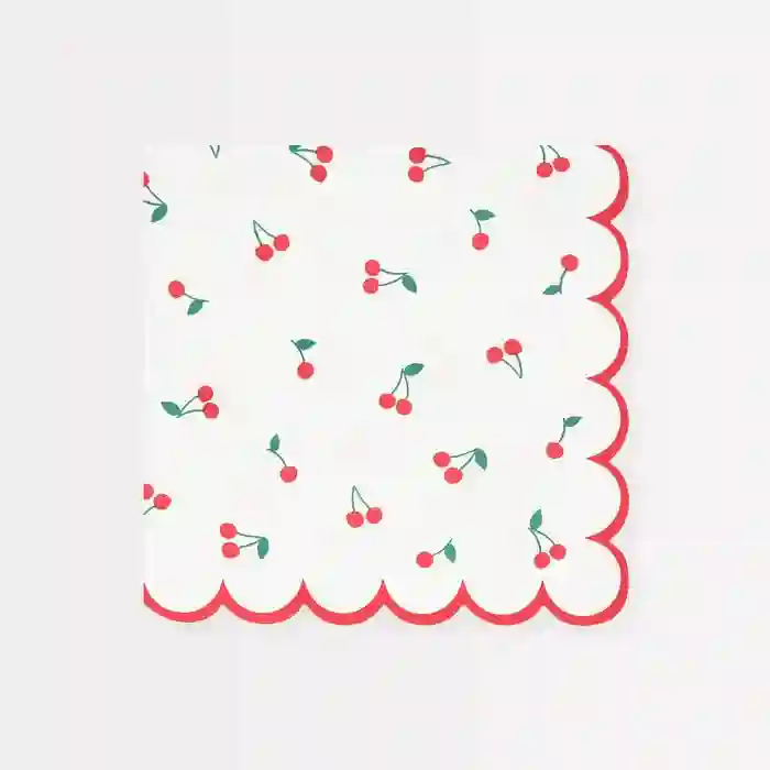 Servilletas Grandes de Cerezas