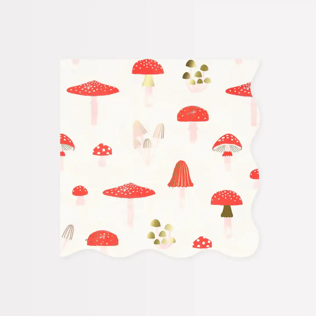 Large mushroom napkins