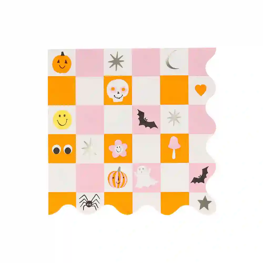 Great Halloween icons napkins