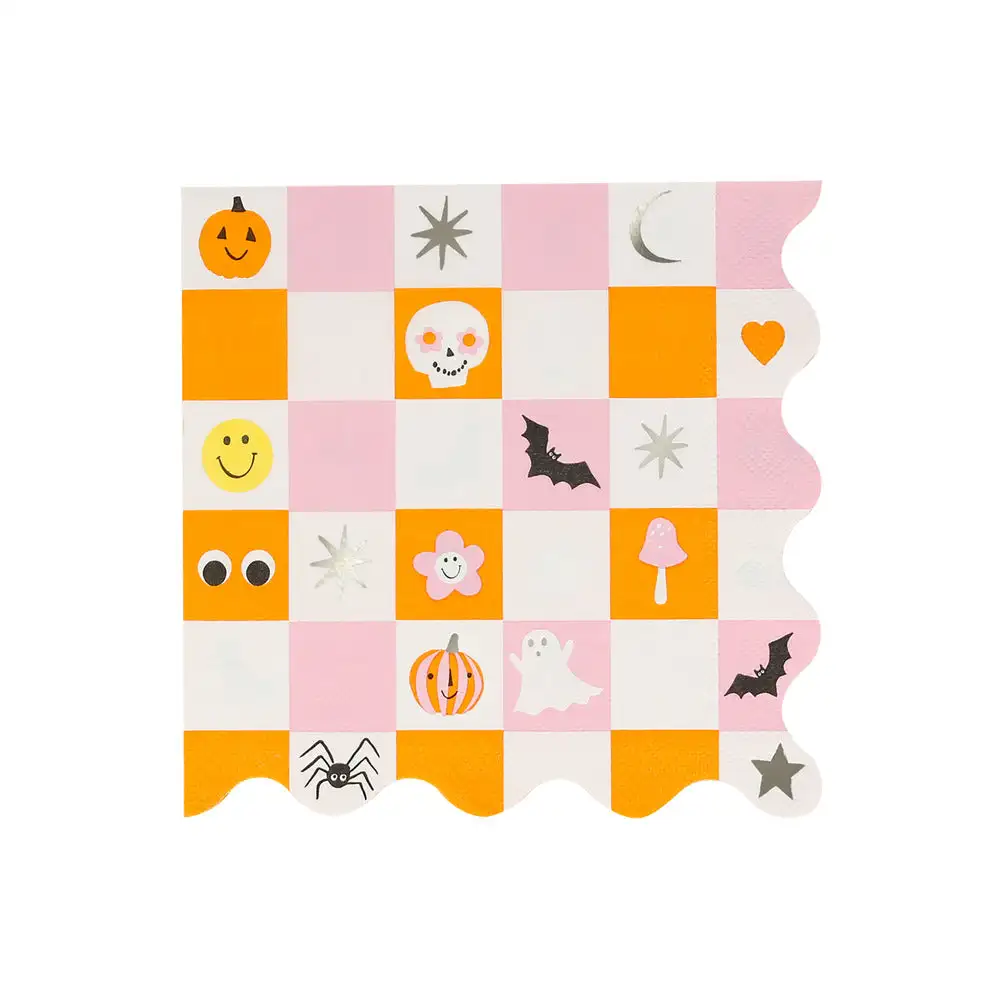 Great Halloween icons napkins