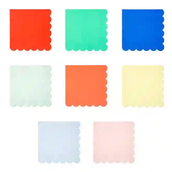 Large multicolored napkins