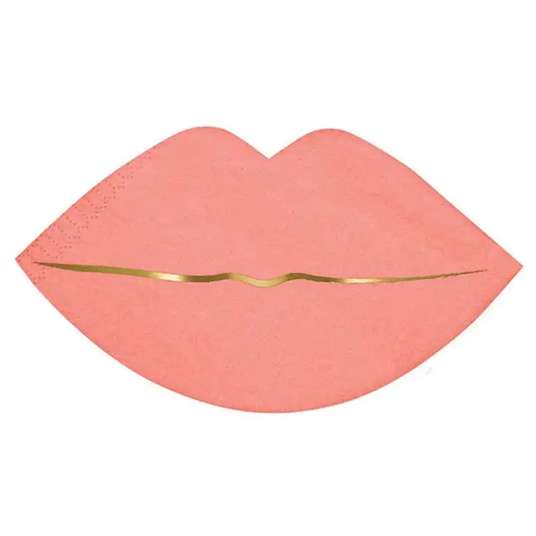 Servilletas labios rosas