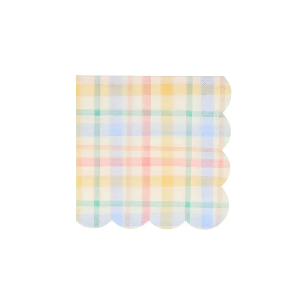 Small napkins with pattern of paintings