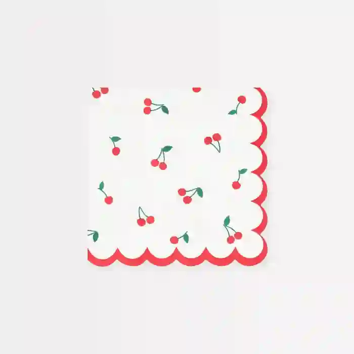 Servilletas Pequeñas de Cerezas