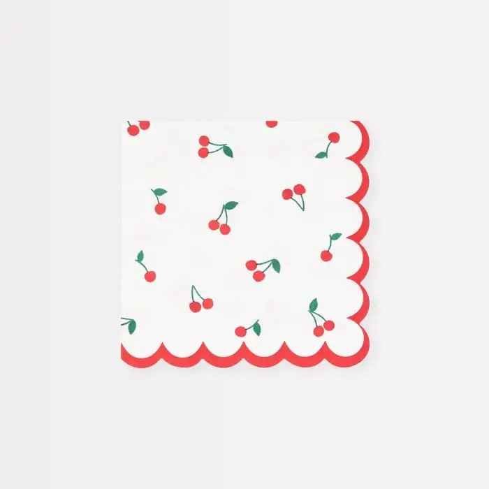 Servilletas Pequeñas de Cerezas