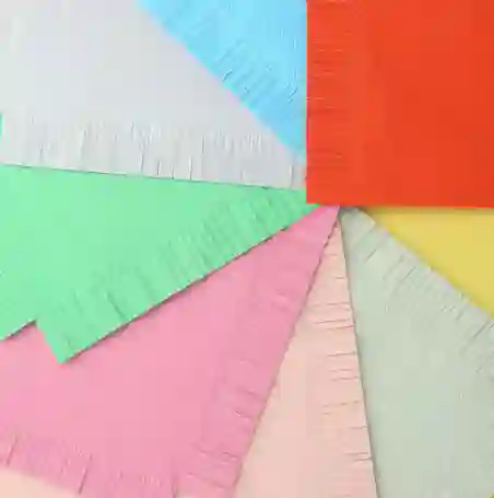Small colored napkins