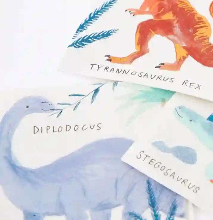 Small dinosaur napkins