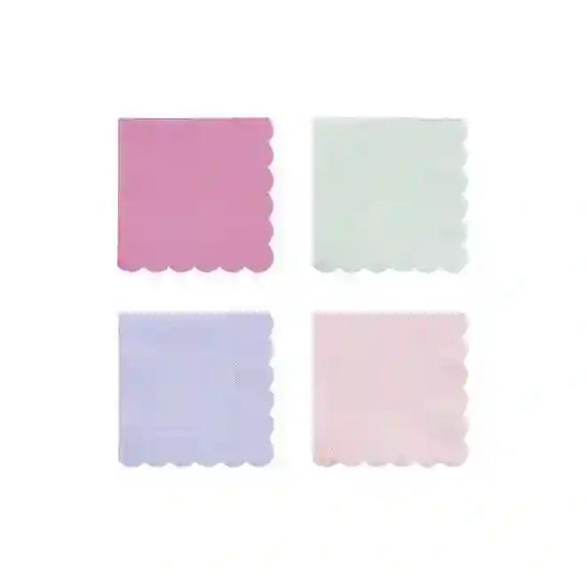 Small multicolored echo napkins
