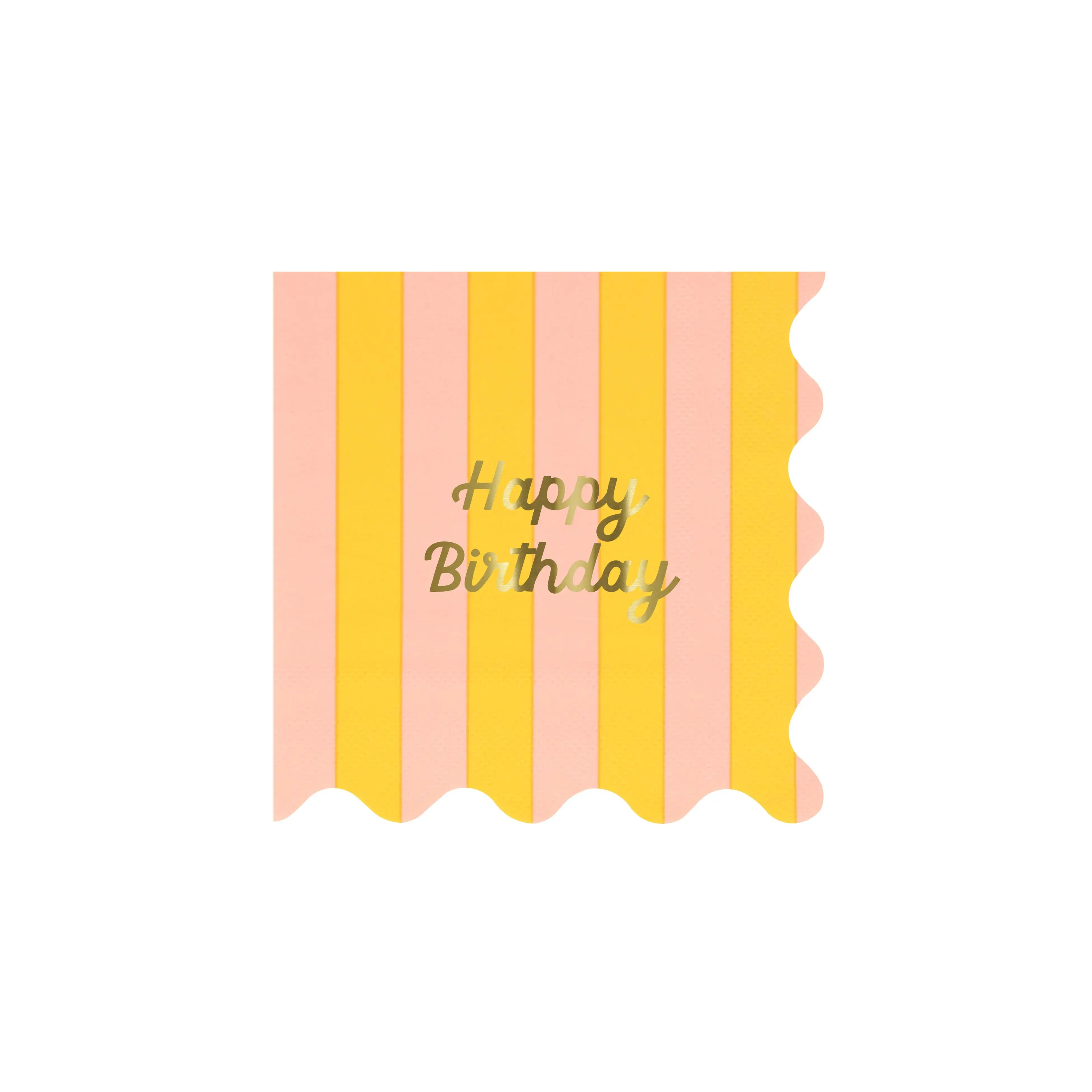 Small Happy Birthday napkins - Image 4