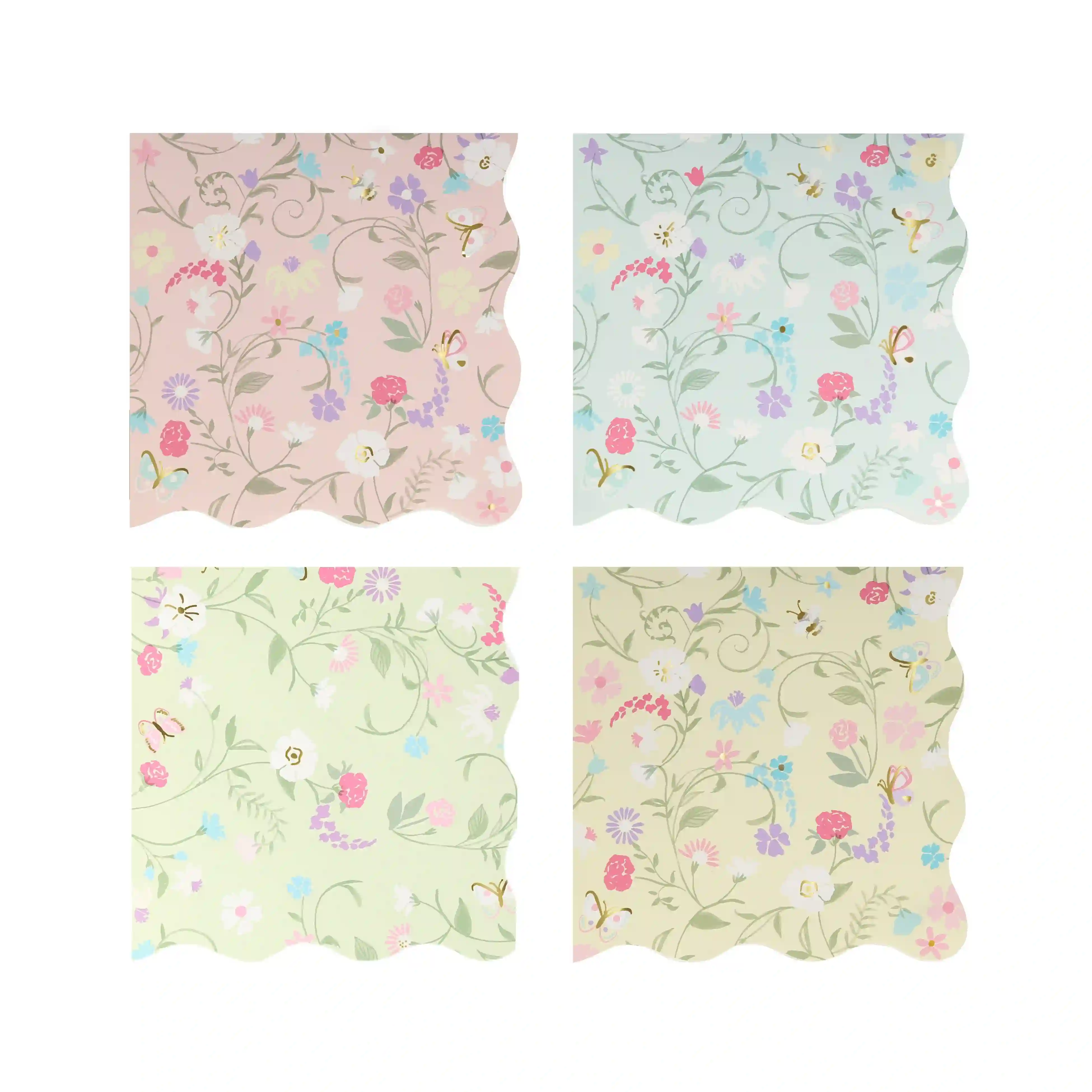 Servilletas pequeñas Ladurée florales