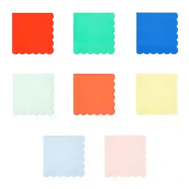 Small multicolored napkins