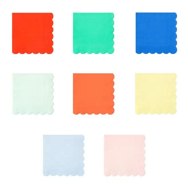 Small multicolored napkins