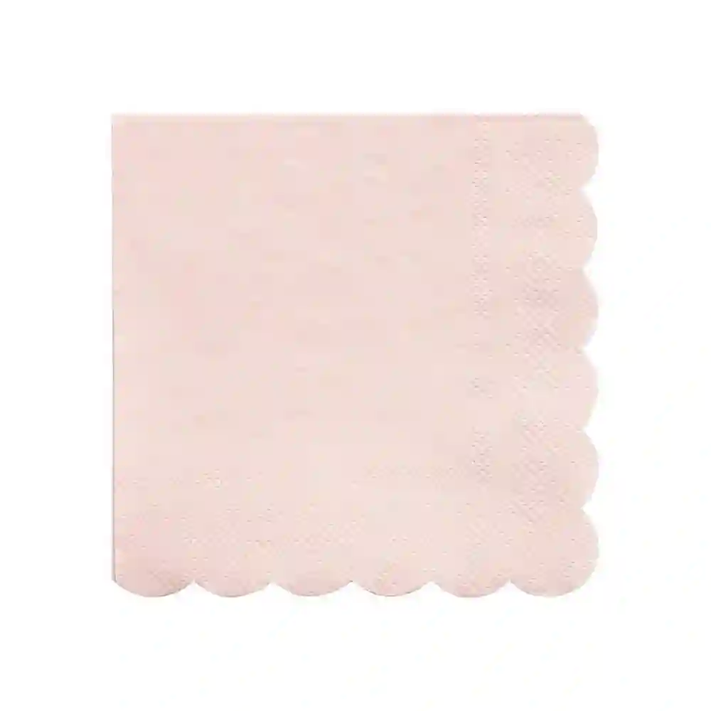 Small pale pink napkins