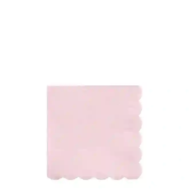 Small pale pink napkins