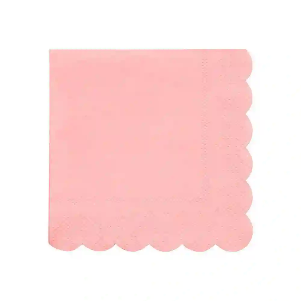 Small salmon pink napkins