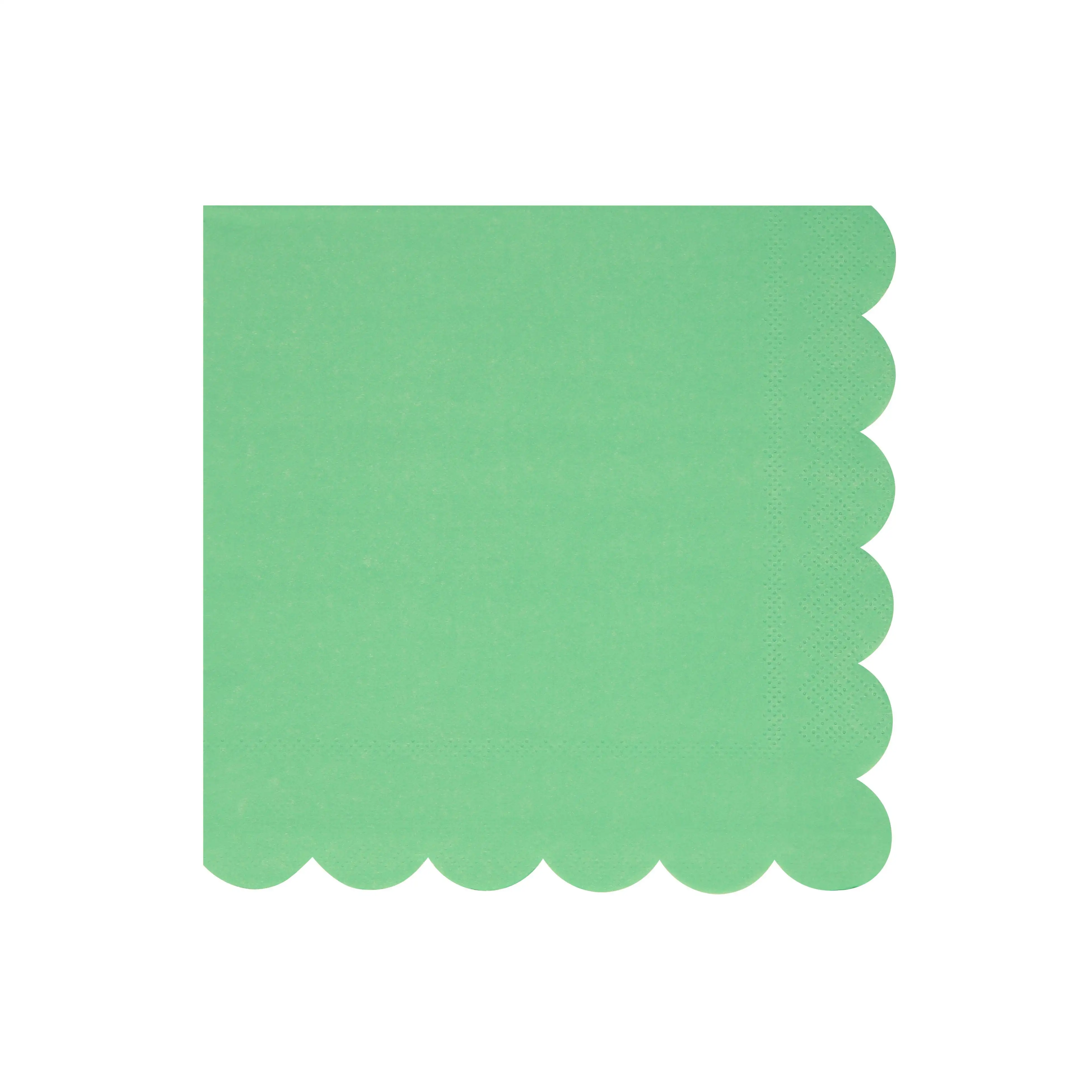 Servilletas pequeñas verde esmeralda