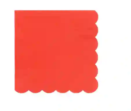 Small red napkins