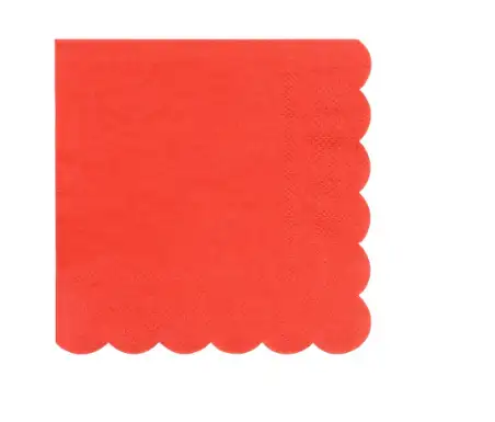 Small red napkins