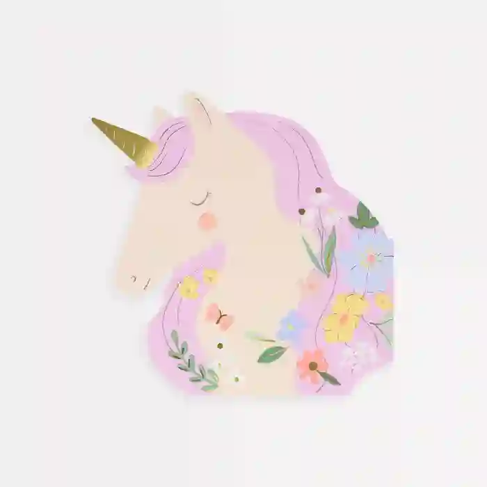 Servilletas Unicornios con Flores