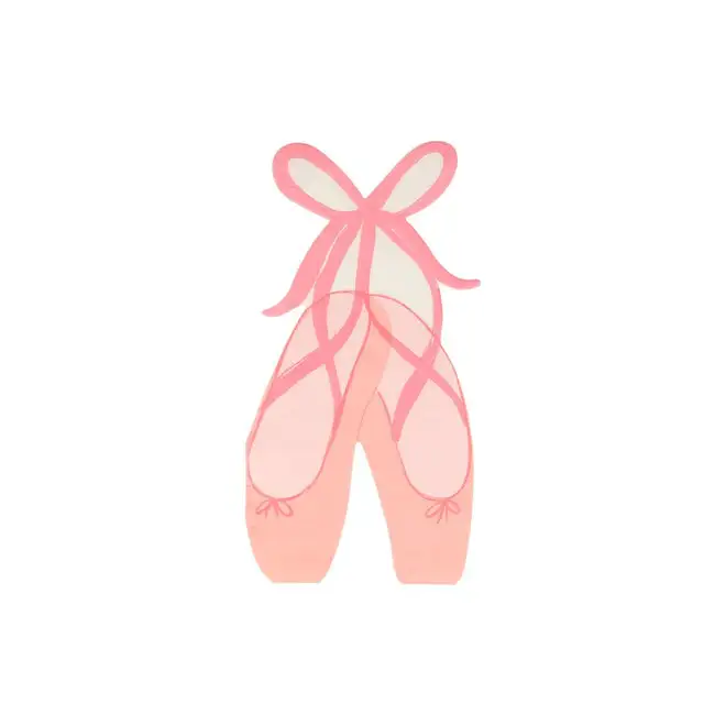 Ballet shoes napkins