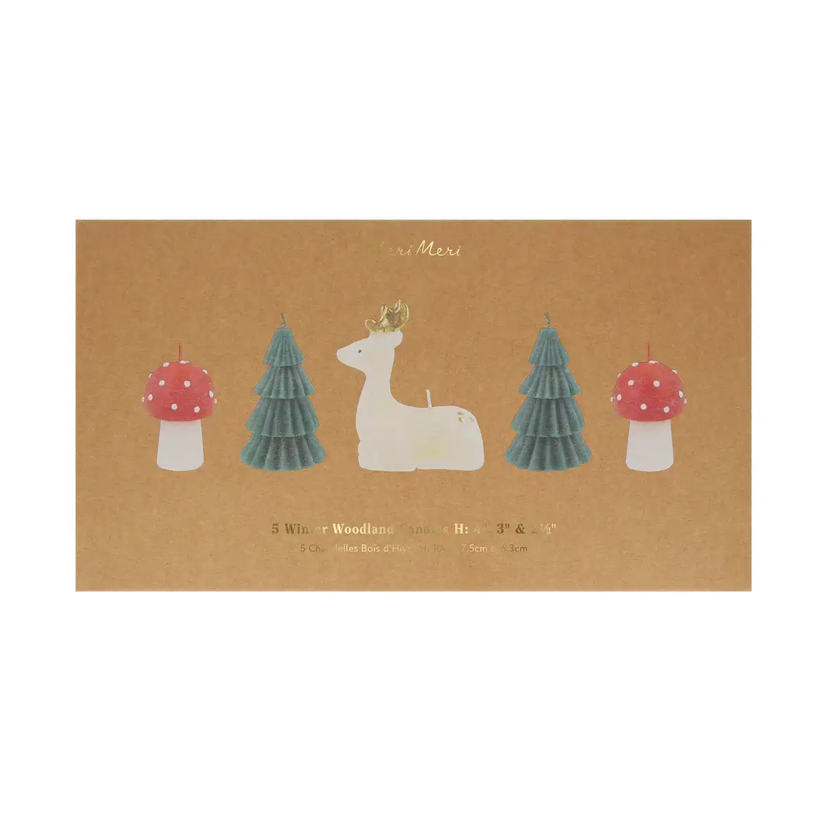 Winter candle set in enchanted forest - Image 5