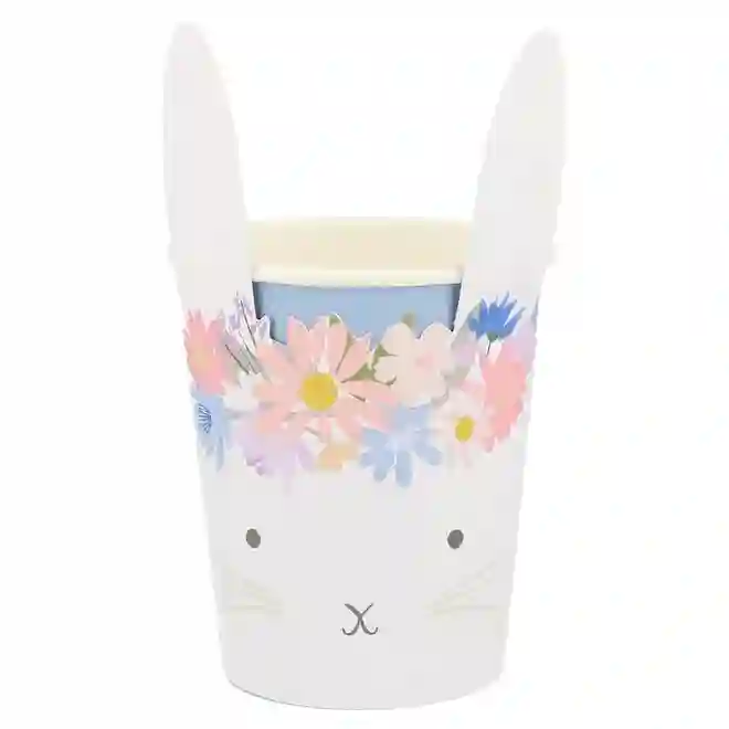 Vasos de conejito floral