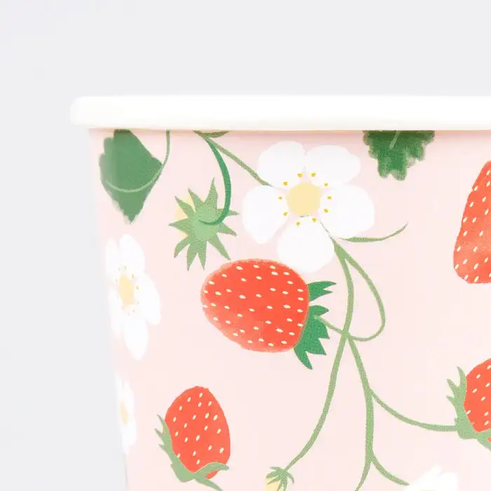 Strawberry and flower glasses - Image 2