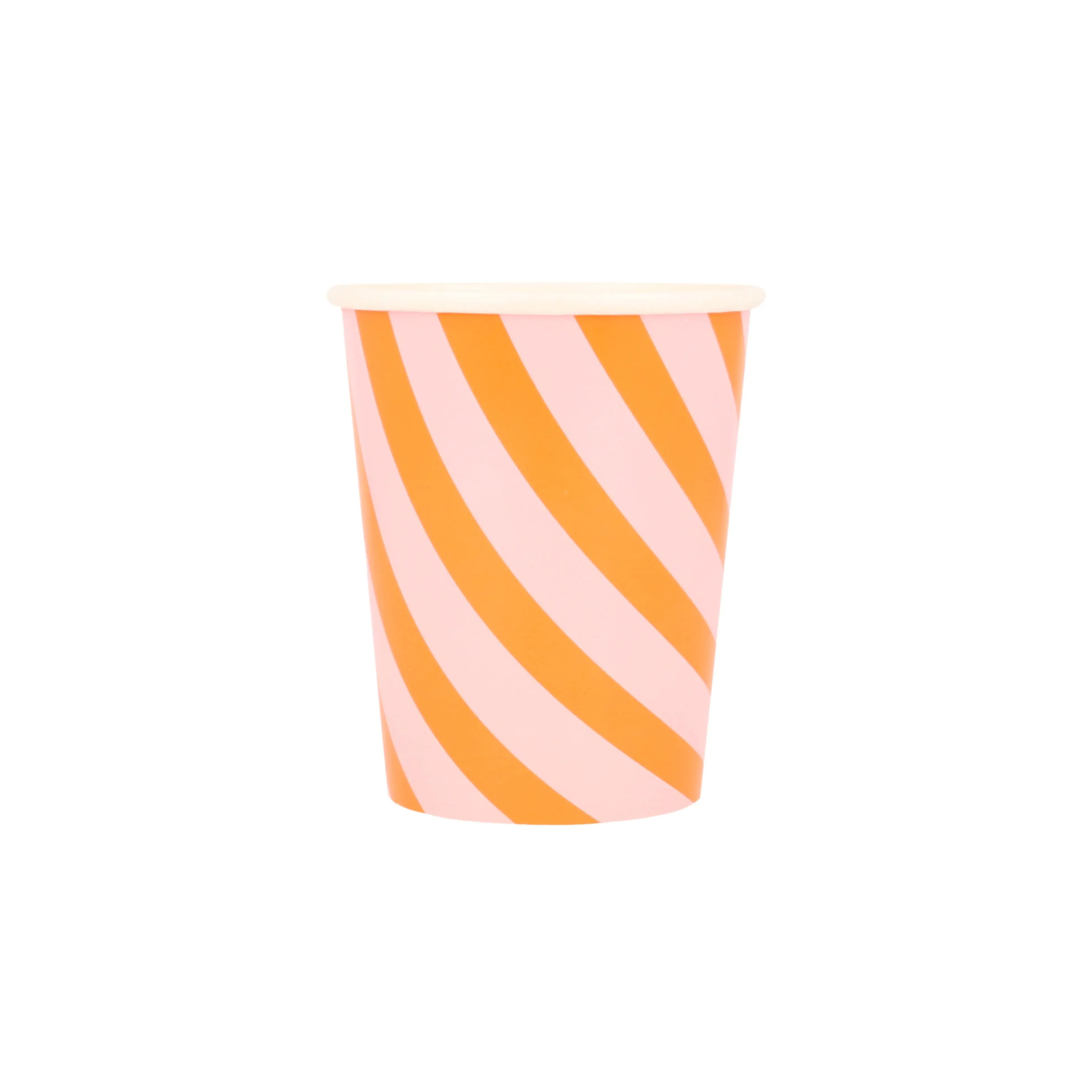 Pink and orange stripe vessels