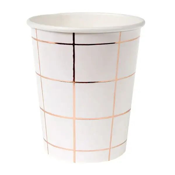 Grid Pink Gold Glasses