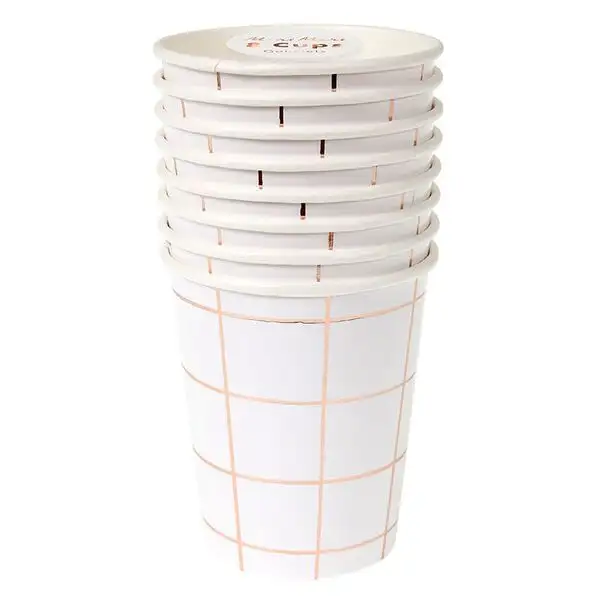 Grid Pink Gold Glasses - Image 2
