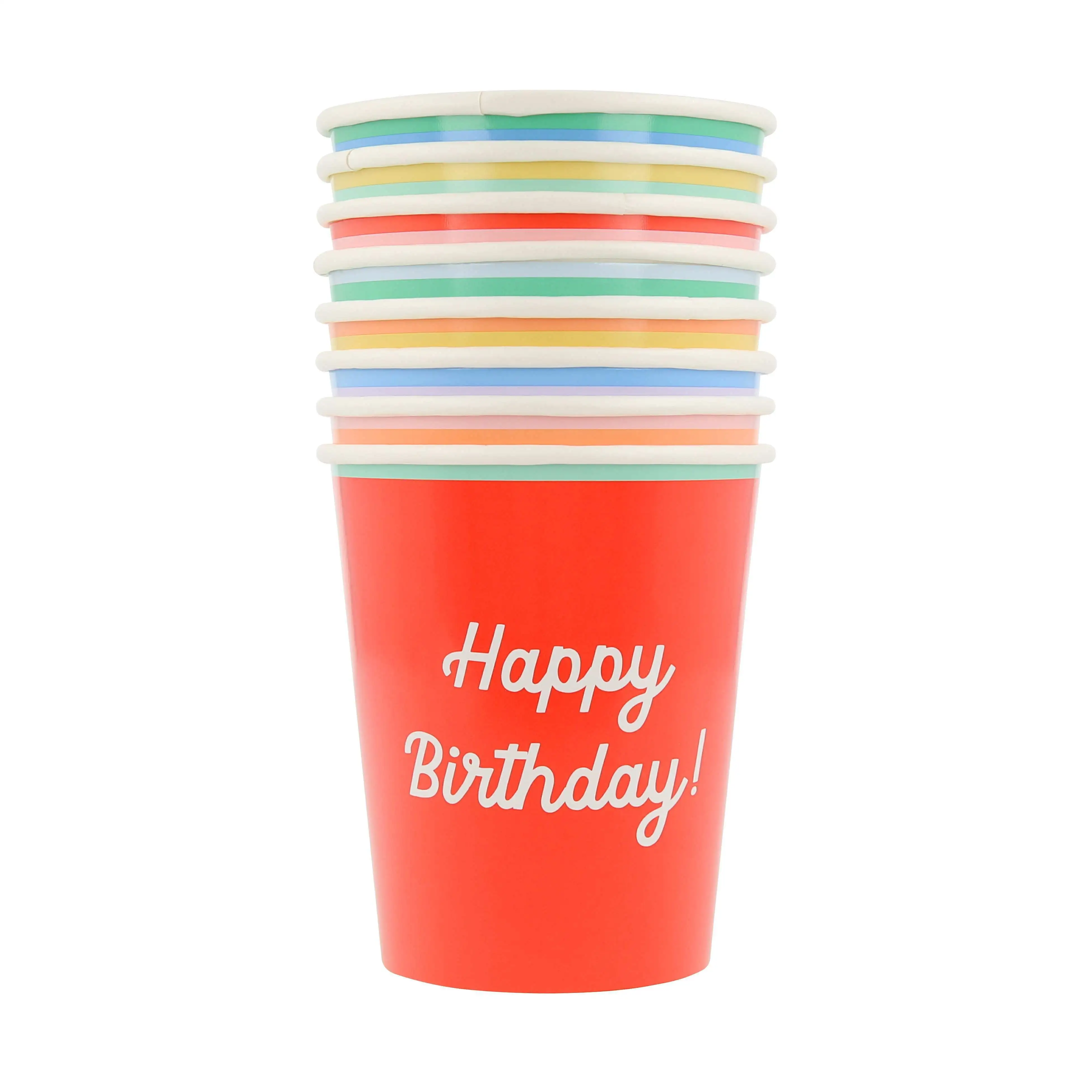 Happy Birthday Multicolor Cups - Image 10