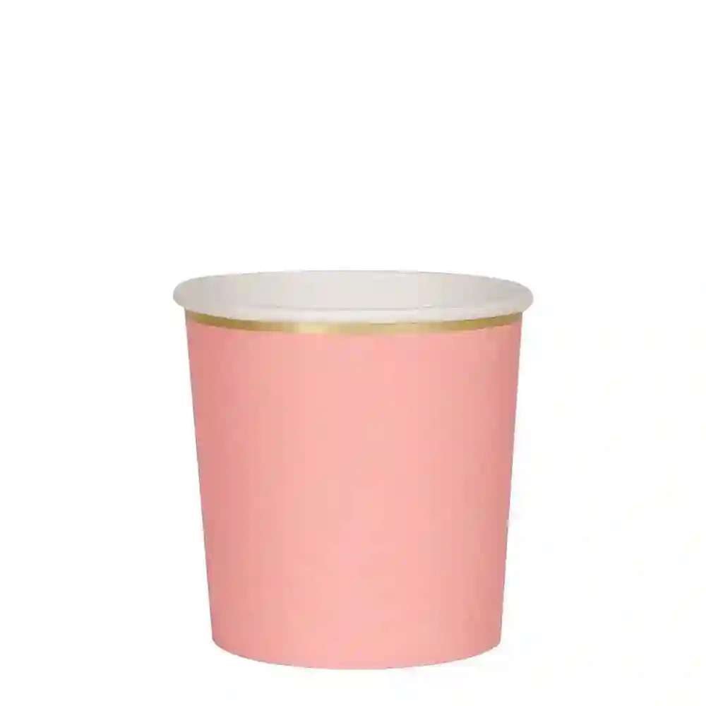 Small salmon pink glasses