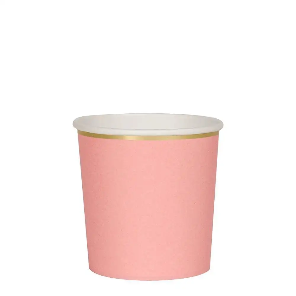 Small salmon pink glasses