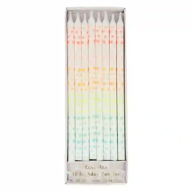 Candles with colored stars